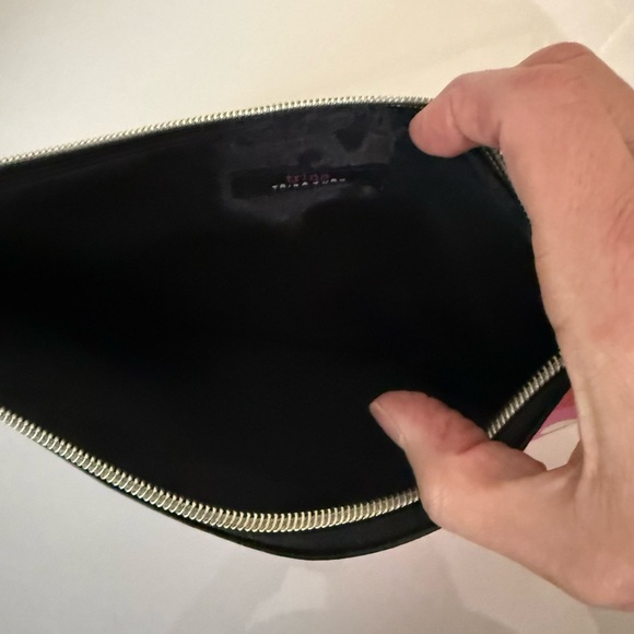 Trina Turk Floral Black and Pink Clutch - Picture 4 of 5